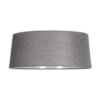 Anne Lighting Pantalla De L&aacute;mpara - Abby - Gris - Textil - E27 - Anne Lighting