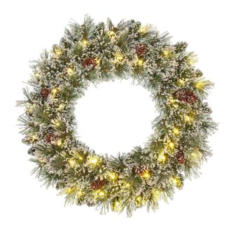 Black Box Trees Corona de navidad led vandans verde h15xb60xl60cm