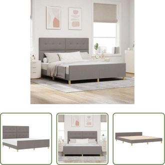 vidaXL Testiera - Struttura del letto con testiera Talpa 180 x 200 cm Tessuto