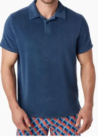 Fair Harbor Ravello Terry Polo In Blue