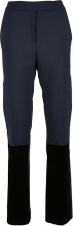 Max Mara Dames, Broeken, Blauw, Maat: 3XS Wol