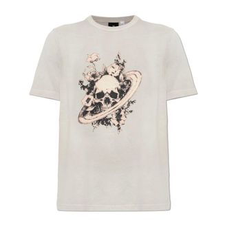 Paul Smith Tops, Heren, Grijs, L, Katoen, Gedruikt T-shirt
