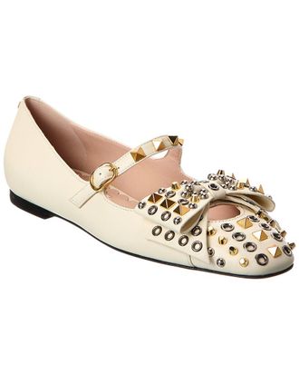 Valentino Rockstud Leather Flat