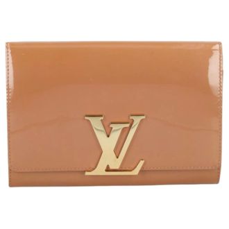 Louis Vuitton Pre-owned Wallets, female, Beige, Size: ONE SIZE Pre-owned Louise Clutch