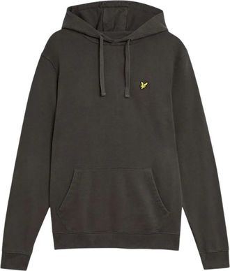 Lyle & Scott Hoodies & sweatvesten, Heren, Grijs, M, Katoen, Pullover Hoodie