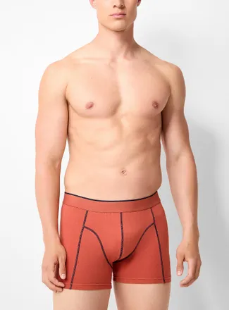 Le 31 Mens 3 contrast-seam trunk Organic cotton