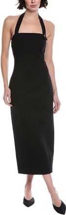 Toccin Davina Sculpted Halter Midi Dress