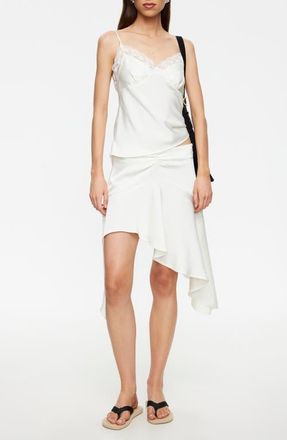 Lioness Costa Lace Trim Camisole in Porcelain at Nordstrom, Size X-Small