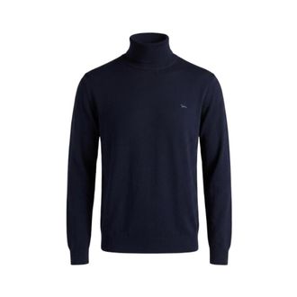 Harmont & Blaine Jersey de Cuello Alto Hecho en Italia - Knitwear - Hombre - Azul - XL