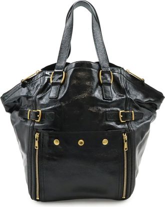 Saint Laurent Black Leather Tote Bag (Pre-Owned)