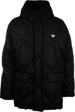 Prada Cappotto con cappuccio - Nero