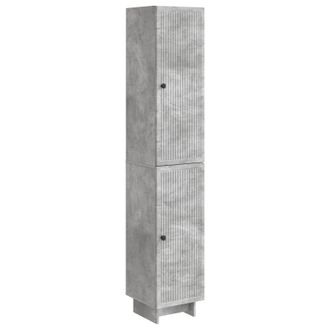vidaXL Juego De Armarios 2 Uds. Gris Hormig&oacute;n Madera De Ingenier&iacute;a Vidaxl