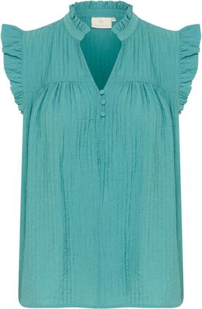 Kaffe Mujer, Blusas y Camisas, Verde, Talla: XS