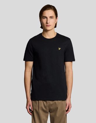 Lyle & Scott Lyle And Scott Mens Fine Cotton Slub T-Shirt - Black - Size: 44