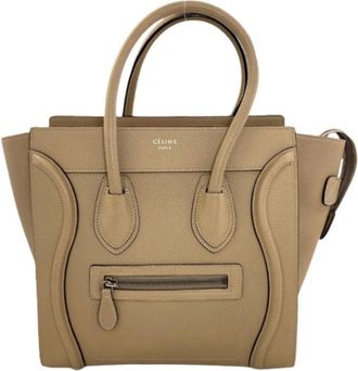 Celine Pre-owned Handbags, female, Beige, Size: ONE SIZE Pre-owned Vintage Handbag