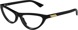 Bottega Veneta Cat Eye Frame - unisex - Brillen - Zwart - 55 MM - Accessoires