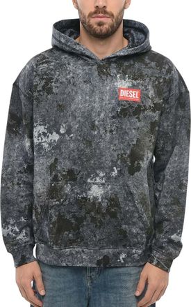 Diesel Blue Tie-Dye Relaxed Hoodie