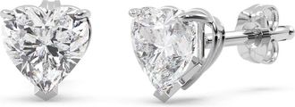 Allurez 1.50ct Heart-Cut Lab Diamond Stud Earrings 14kt in White Gold at Nordstrom