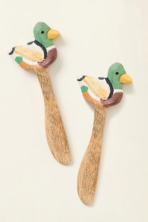 Anthropologie Mallard Duck Spreaders, Set of 2