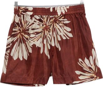 Brunello Cucinelli Shorts in Seta Stampata Brunello Cucinelli