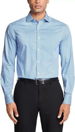 Tommy Hilfiger Dress Shirt Mens Sky Blue Stretch Long Sleeve MAC138