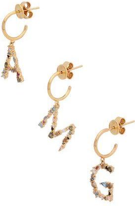 P D PAOLA ALPHABET EARRINGS