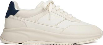 Axel Arigato White Genesis Neo Runner Cushioned Sole Leather Sneakers