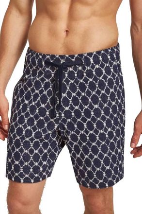 Orlebar Brown Trevone Geo Tile Short In Midnight Navy