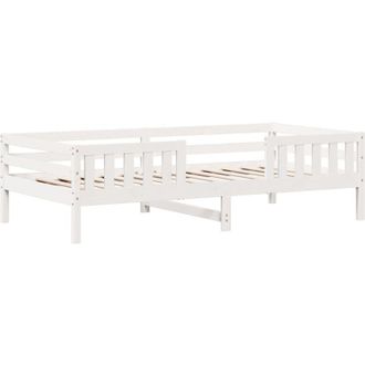 vidaXL Vidaxl - Estructura De Cama Sin Colch&oacute;n Madera De Pino Blanca 90x200 Cm