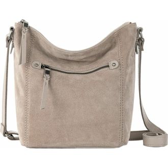 The Sak Ashland Leather Crossbody Bag in Sand Suede at Nordstrom