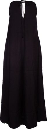 Toteme Womens Satin Dress Black Viscose