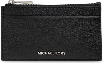 Michael Kors Accessoires, Dames, Zwart, ONE Size, Leer, Jet Set Kleine Kaarthouder van Gekorreld Leer