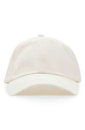 Mango Solid Baseball Cap in White at Nordstrom
