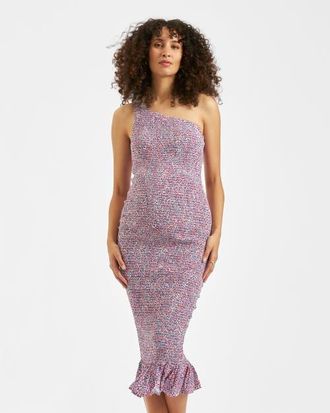 Ripe Skipper One Shoulder Dress in Pink /Blue at Nordstrom, Size X-Large Au