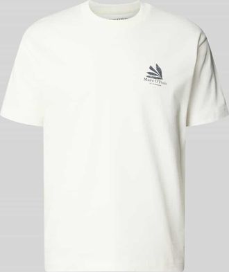 Marc O'Polo Relaxed Fit T-Shirt aus reiner Baumwolle in Offwhite, Gr&ouml;&szlig;e XXXL