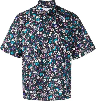 Off-white SS23 Flowers Summer Cotton Shirt OMGG002S23FAB0018400