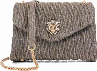 Dune London Womens Accessories Darling - Quilted Leather Cross Body Bag - Bronze - One Size
