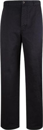 Acne Studios Straight Broeken - Heren - Straight fit broeken - Blauw - S - Katoen - Broeken