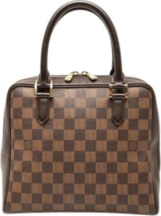 Louis Vuitton Pre-owned Fabric Handbag - Dames - Vintage Handtas - Bruin - ONE Size - Vintage