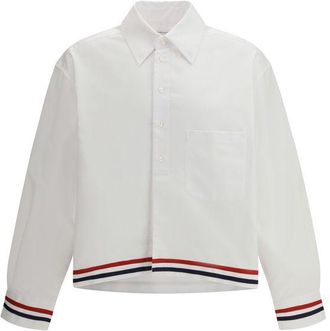 Thom Browne White Cotton Dress Mens Shirt