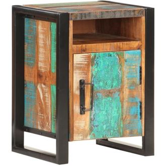 vidaXL Comodino 40x35x55 cm in Legno Massello di Recupero - Vidaxl