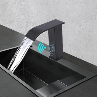 OEM Grifo De Ba&ntilde;o Con Sensor Infrarrojo, Lavabo De Ba&ntilde;o Negro, Grifo De Cocina Y Ba&ntilde;o, Inodoro, Agua Fr&iacute;a Y Caliente, Corriente Continua