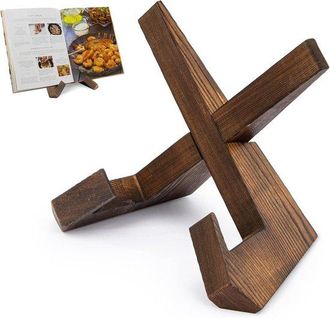 OEM Estanter&iacute;a De Madera, Estanter&iacute;a, Organizador De Recetas De Encimera, Estante Para Recetas De Madera, Estilo R&uacute;stico Vintage, Marr&oacute;n Vintage