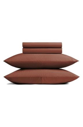 Parachute Brushed Cotton Sheet Set in Cinnamon at Nordstrom, Size Queen
