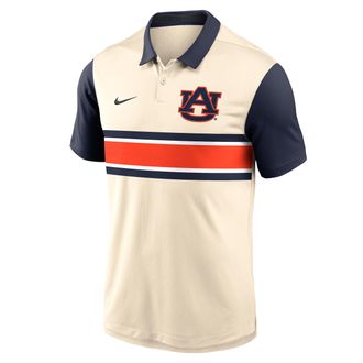 Nike Auburn Vapor Primary Logo Nike Mens Dri-FIT College Polo in Brown | 00HT0HPBAUN-B3F