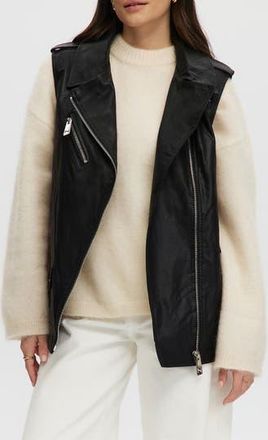 Noize Faux Leather Vest in Black at Nordstrom Rack, Size X-Large