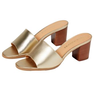 Jack Rogers Sabrina Mid HeeI Platinum 111221HL03-042 Womens