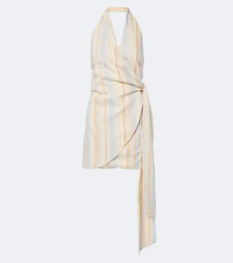 Sir. Pernille striped wrap dress