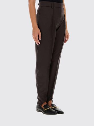 Stella McCartney Pantaloni straight in lana a vita alta con passanti