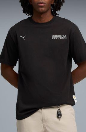 Puma Scuderia Ferrari Lifestyle Graphic T-Shirt in Puma Black at Nordstrom, Size Xx-Large